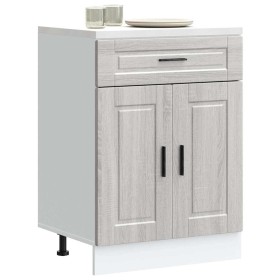 Mueble bajo de cocina porto gris sonoma madera